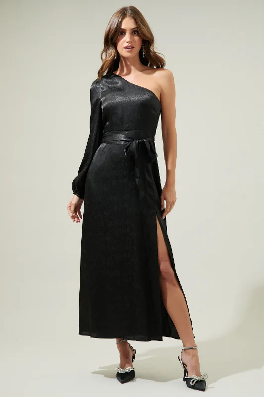 Azazie One Shoulder Maxi Dress