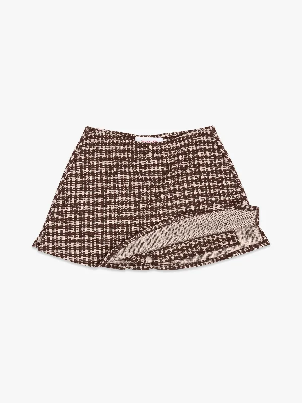 Darcy Skort - Cocoa Plaid