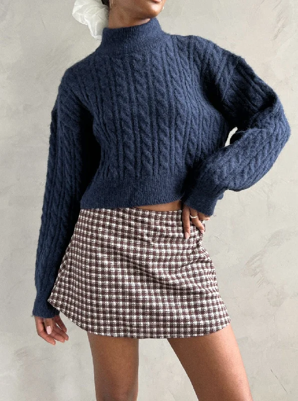 Darcy Skort - Cocoa Plaid