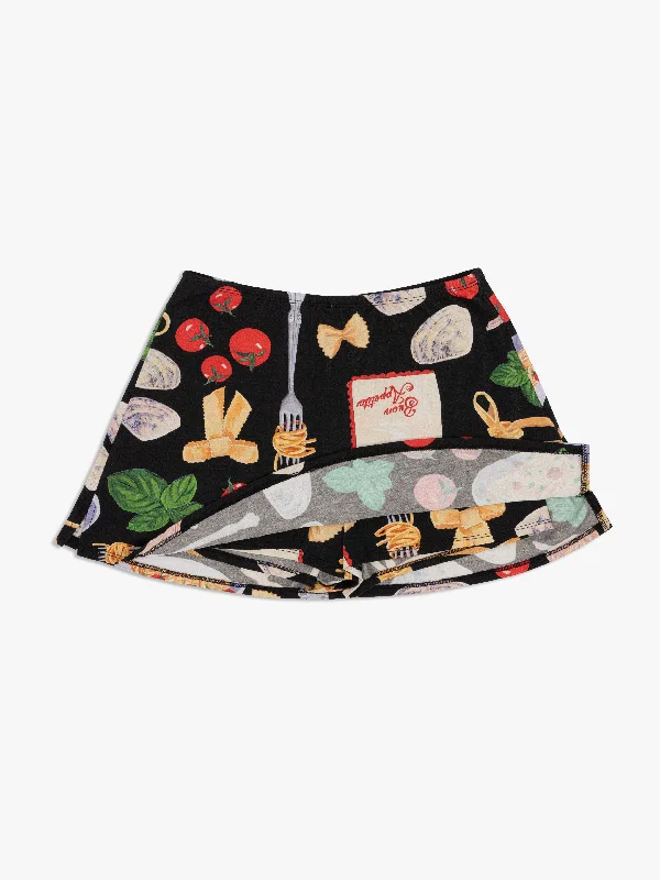 Darcy Skort - Buon Appetito Black