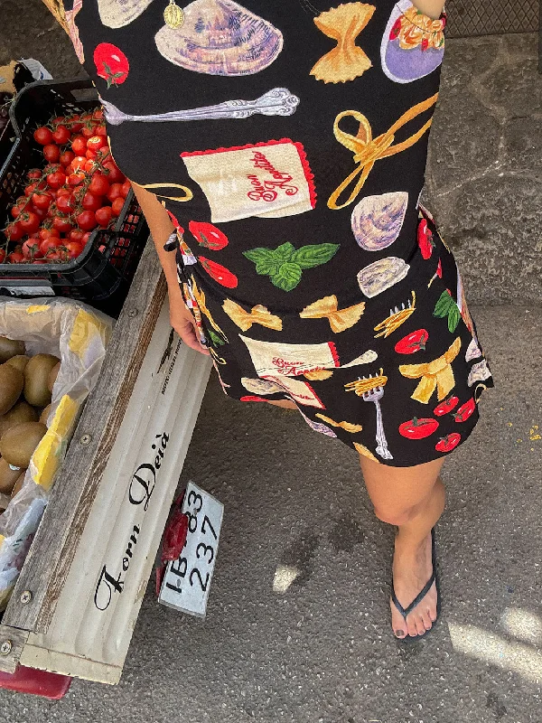 Darcy Skort - Buon Appetito Black