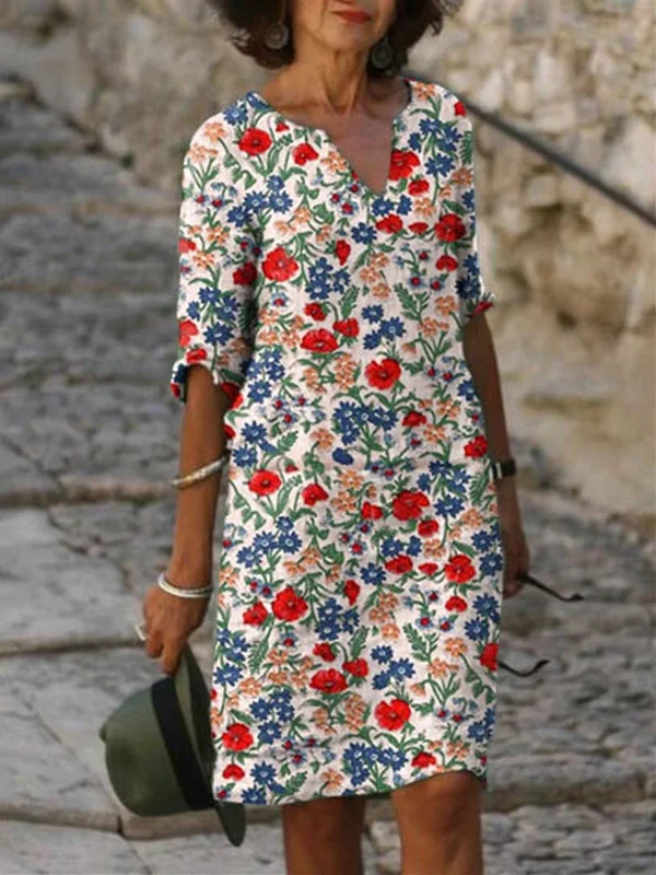 Fashion Floral Print Dress