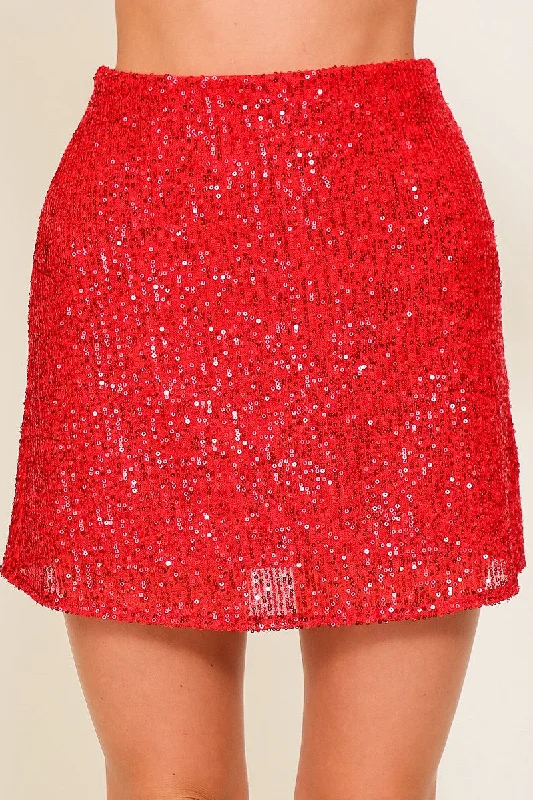 Gemma Sequin Mini Skirt