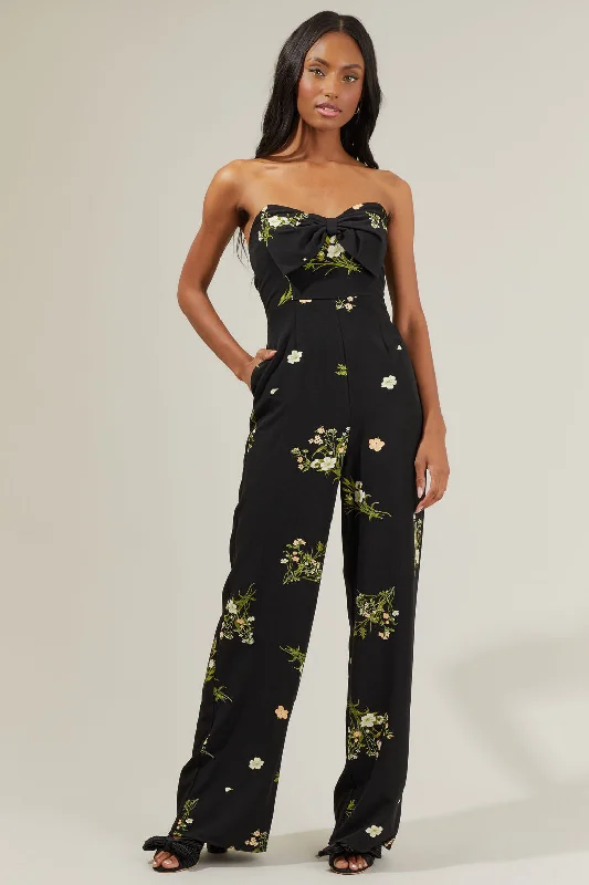 Jenna Floral Wide Leg Jumpsuit