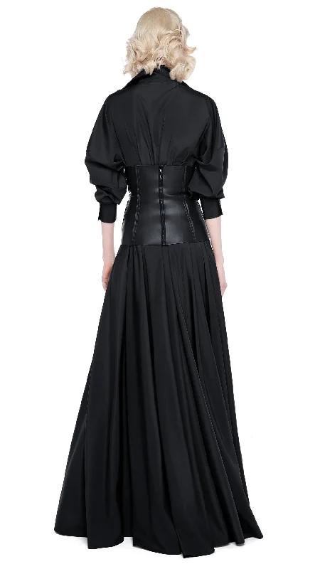 SUPER OS BF NK SHIRT FLARED GOWN