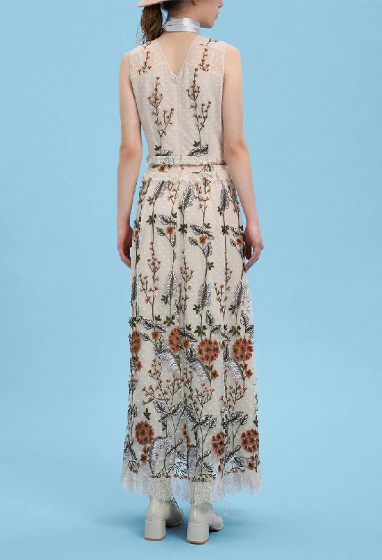 Floral Lightweight Maxi Evening Dress