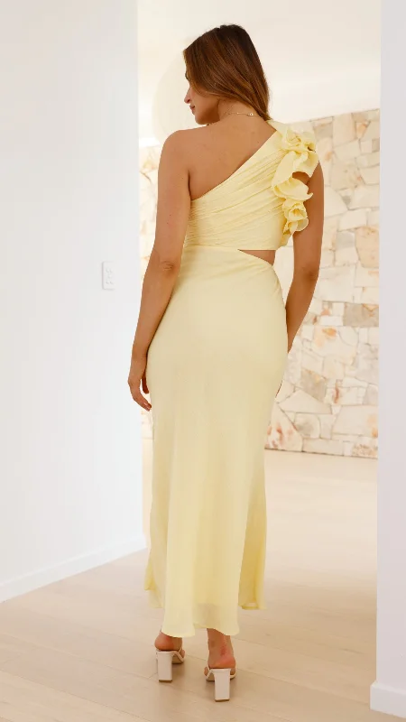 Amina Maxi Dress - Yellow