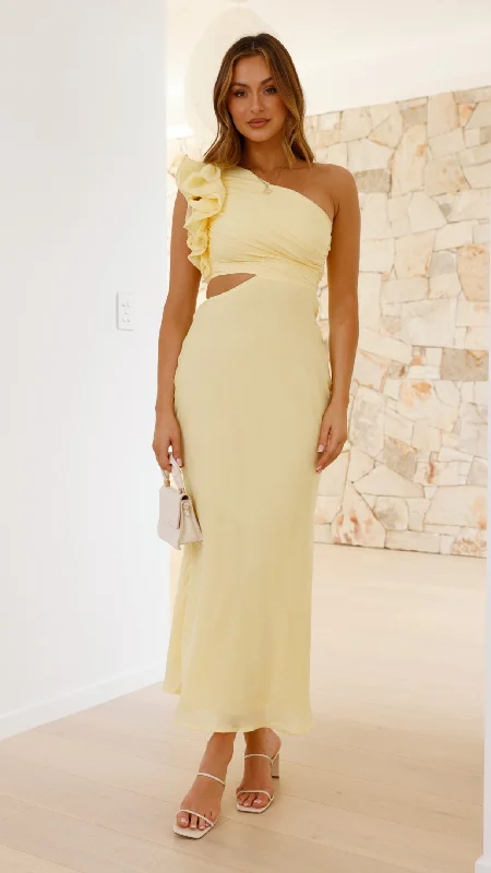 Amina Maxi Dress - Yellow