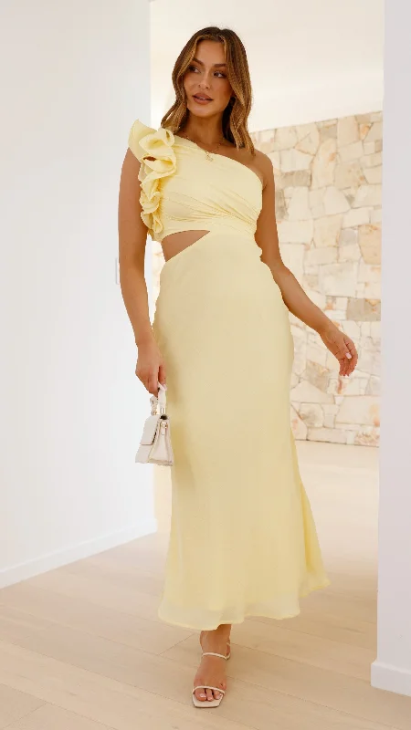 Amina Maxi Dress - Yellow