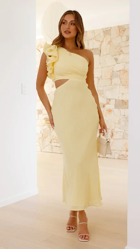 Amina Maxi Dress - Yellow