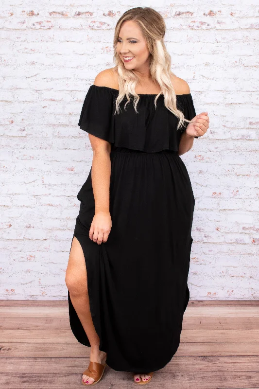 By the Boardwalk Maxi Dress, Black