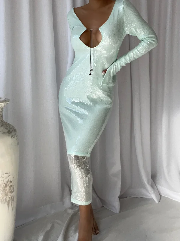 ETTELE Maxi Dress in Light Mint