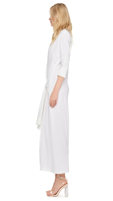 FOUR SLEEVE NK SHIRT LONG DRESS