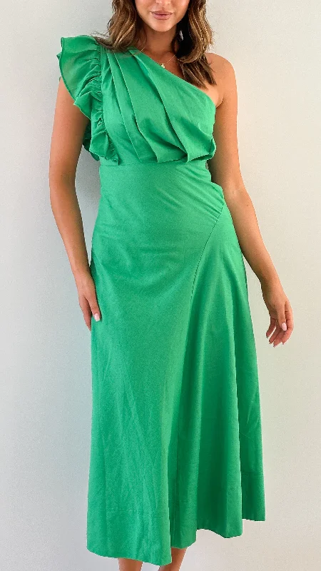 Stassie Midi Dress - Green