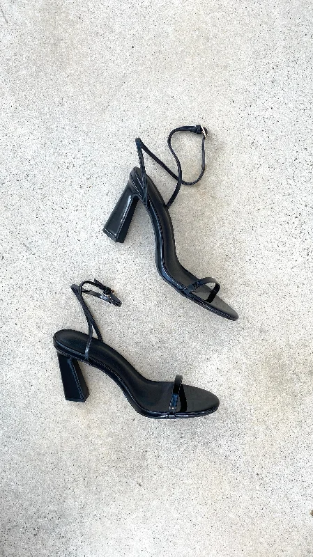 Tabatha Heel - Black Patent