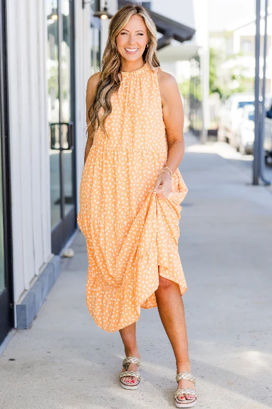 Weekend Wardrobe Maxi Dress, Mandarin Dalmatian