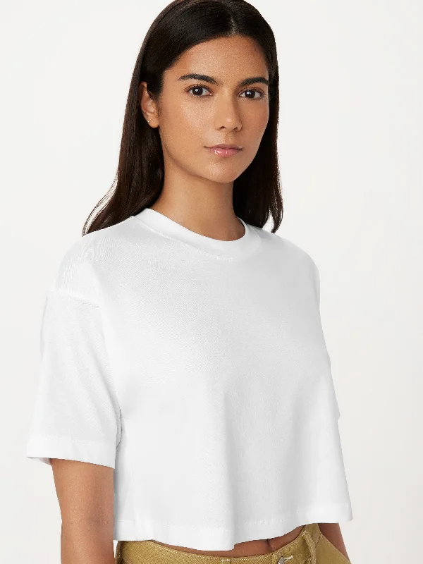 The Cropped Boxy T-Shirt in Bright White