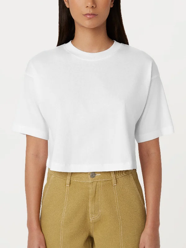 The Cropped Boxy T-Shirt in Bright White