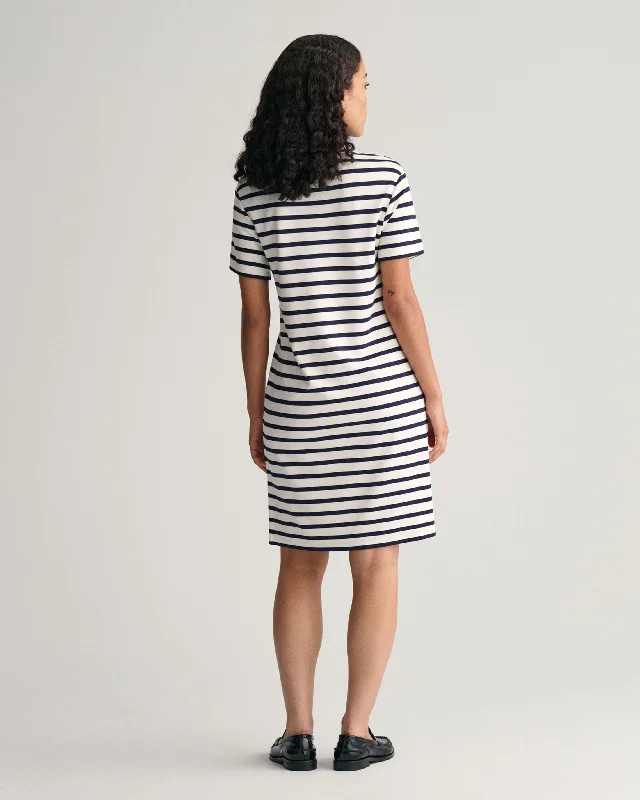 Gant Womens Striped T-shirt Dress - Naqvy