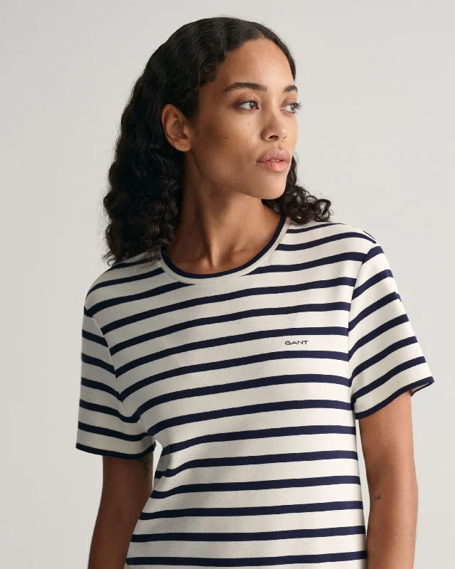 Gant Womens Striped T-shirt Dress - Naqvy