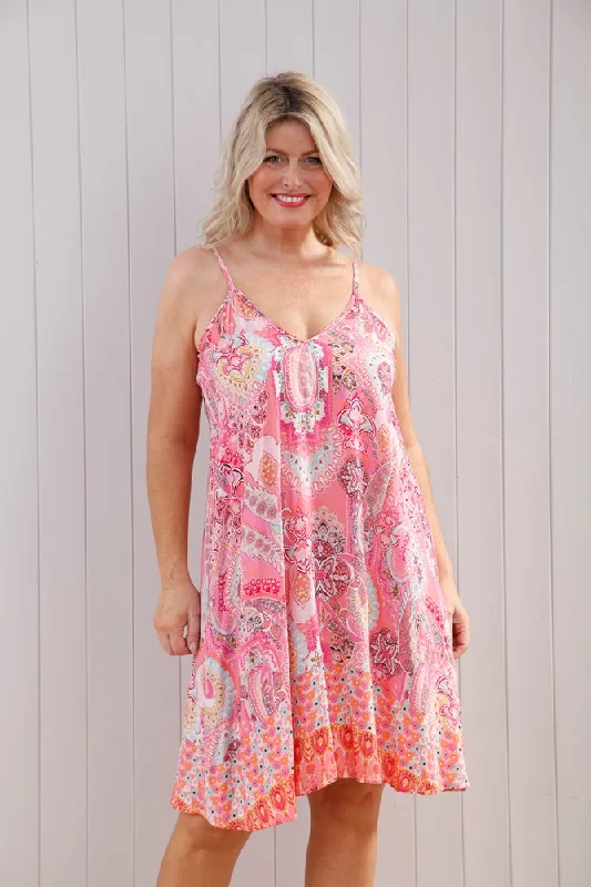 Paisley Sundress Pink