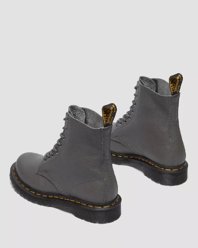 1460 Women's Virginia Leather Boots Gunmetal Gray