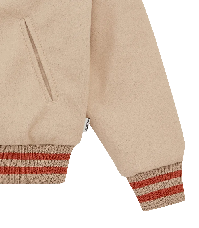 ASTRO VARSITY JACKET - CREAM