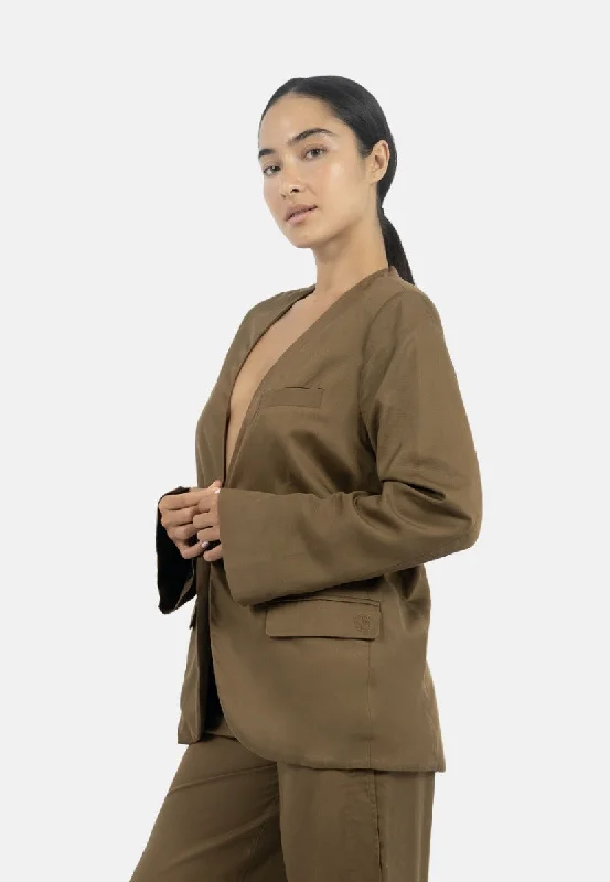 Auckland Blazer in Taupe