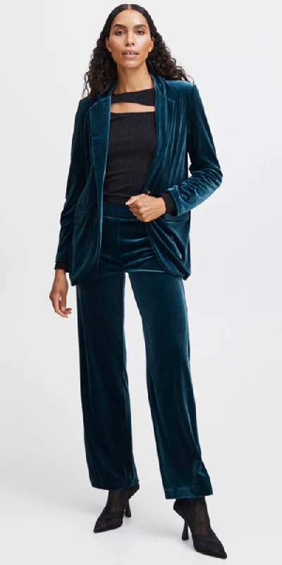 B. Young Velvet Blazer, teal