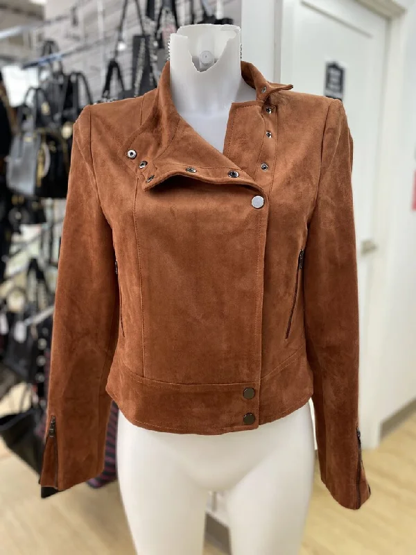 BCBG Max Azria microsuede moto jacket XS