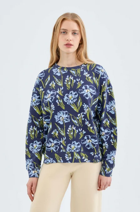 Blue Blossom Sweatshirt