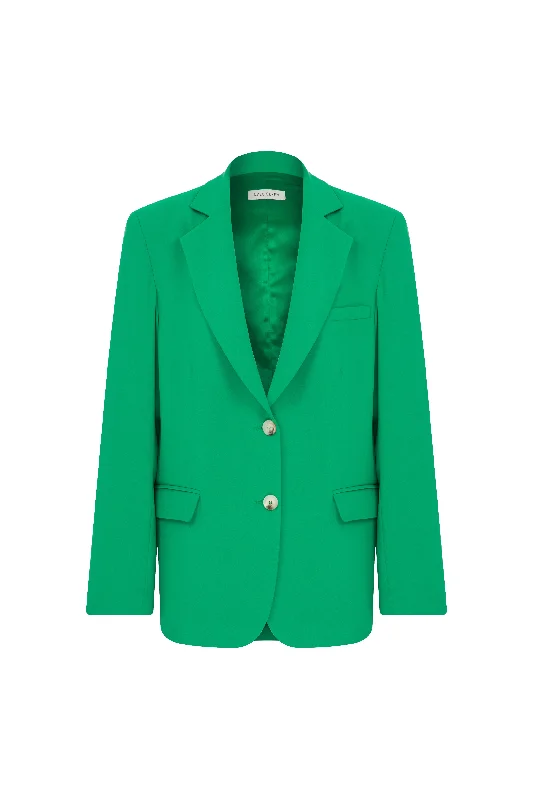 Boxy Blazer in Vert de Noel