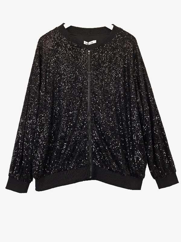 Brave + True Night Shimmer Bomber Jacket Size XL