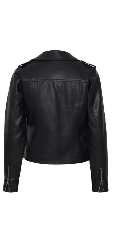 B.Young Faux Leather Biker Jacket