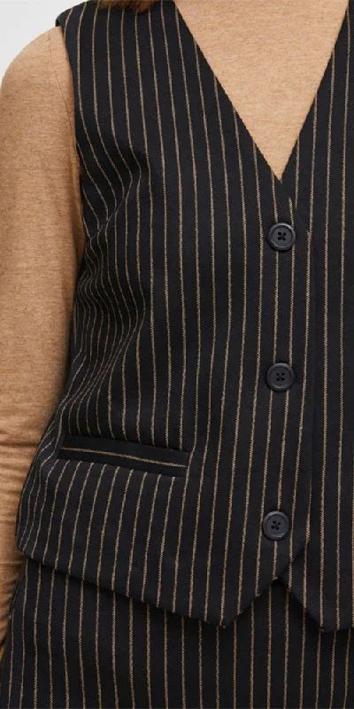 B.Young Pinstripe Ponte Vest