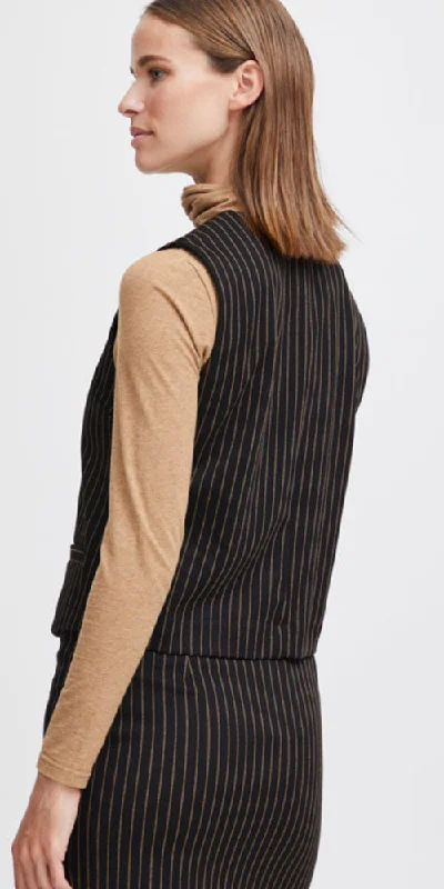 B.Young Pinstripe Ponte Vest