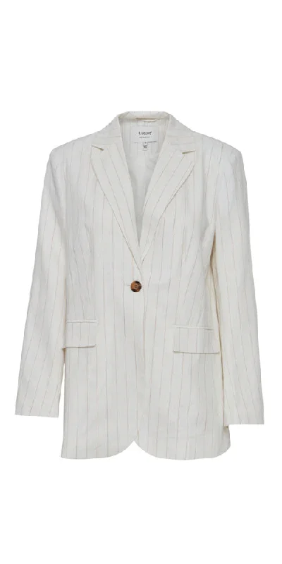 B.Young Pinstriped Summer Blazer