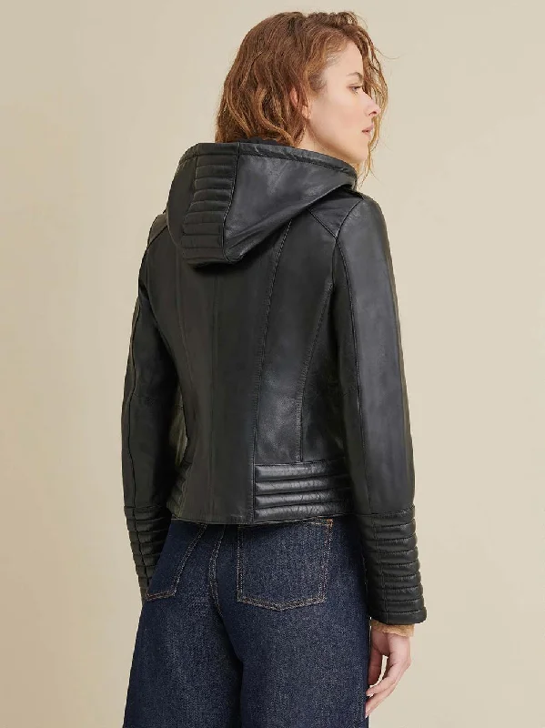 Callie Rider Leather Jacket For Womens