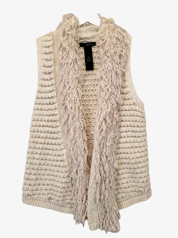 Calvin Klein Cosy Y2k Shimmer Knit Vest Size S