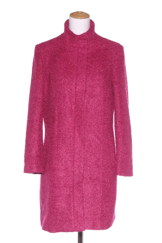 CAPTURE - Wool blend boucle coat - Berry pink! 12