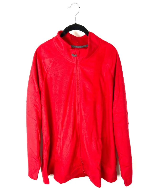 Red Zip-Up Jacket - Large and Extra Extra Large