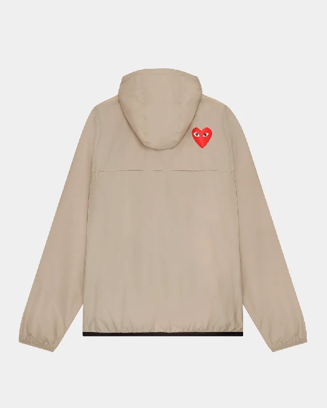 J502 K-WAY JACKET HALF ZIP / BEIGE