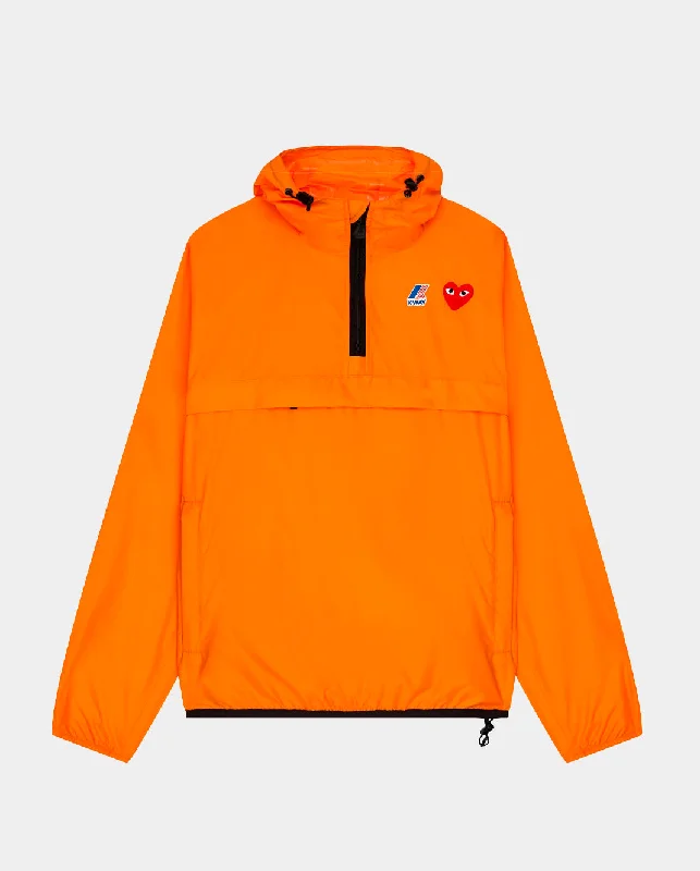 J502 K-WAY JACKET HALF ZIP / ORANGE