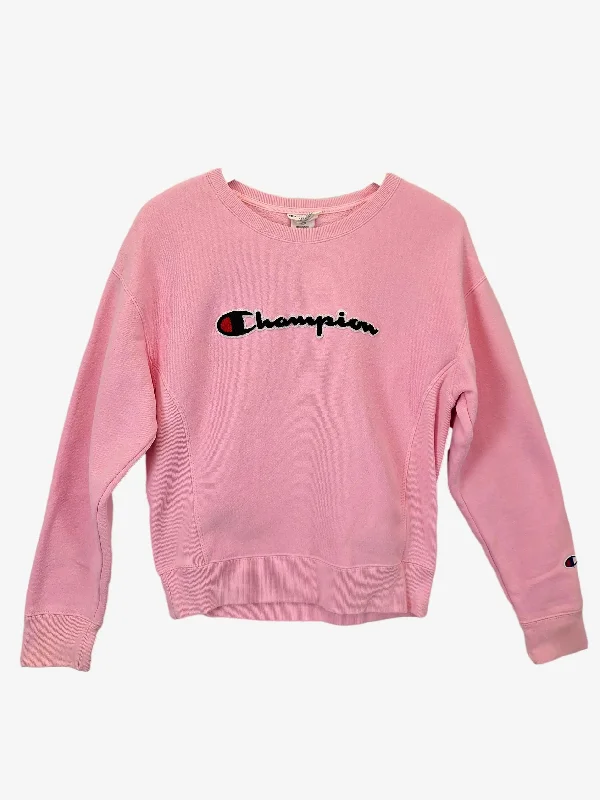 Champion Terry Towelling Logo Sweater Jumper Size S