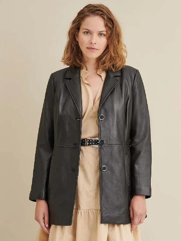 Charlotte Thinsulate Leather Car Coat