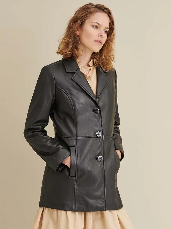 Charlotte Thinsulate Leather Car Coat