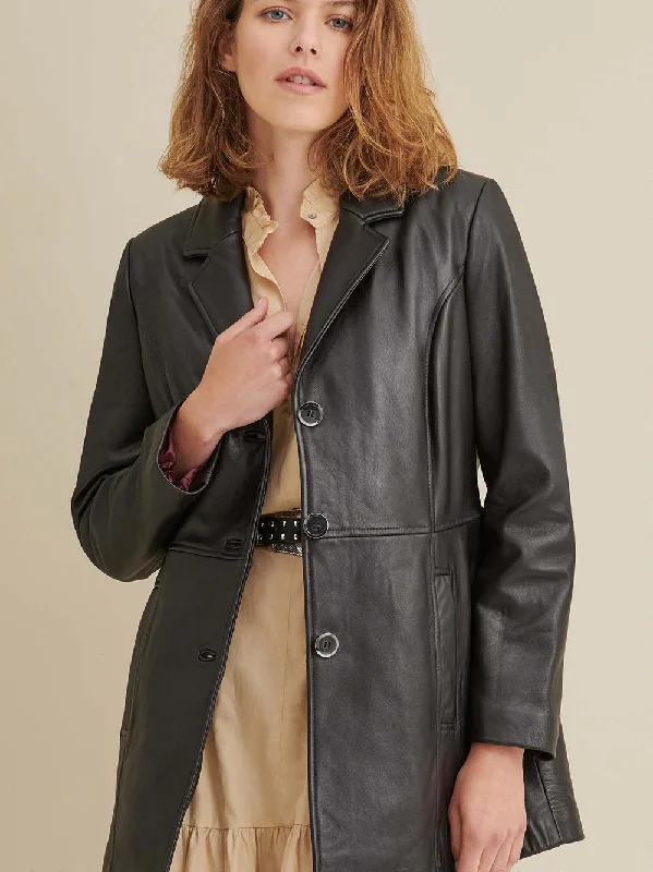 Charlotte Thinsulate Leather Car Coat