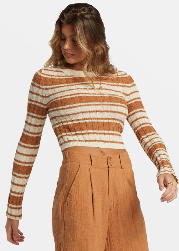 Clare Crewneck Sweater - Sandalwood