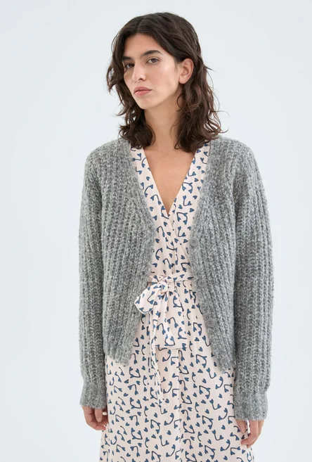 Cozy Granny Grey Cardigan