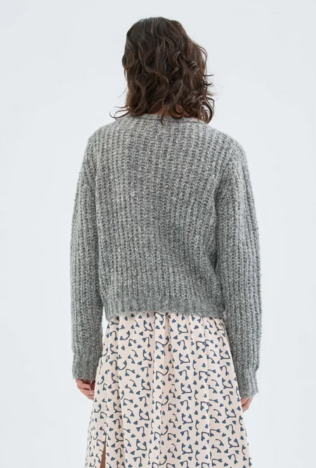 Cozy Granny Grey Cardigan